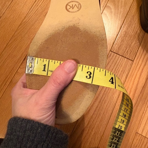 Michael Kors Dark Brown Ankle Booties, with gold hardware, size 7 - Picture 13 of 15